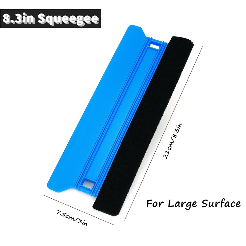 Umaki Wallpaper Tools Plastic Smoother, 21cm+10cm Felt Squeegee and Trimming