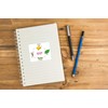 2 x 10cm Butterfly Life Cycle Vinyl Stickers - Biology