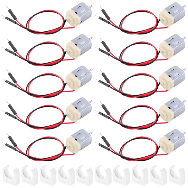 JYUDAUFU 10 Pcs Micro 130 DC Motor DC 3-6V 0.4-0.45A