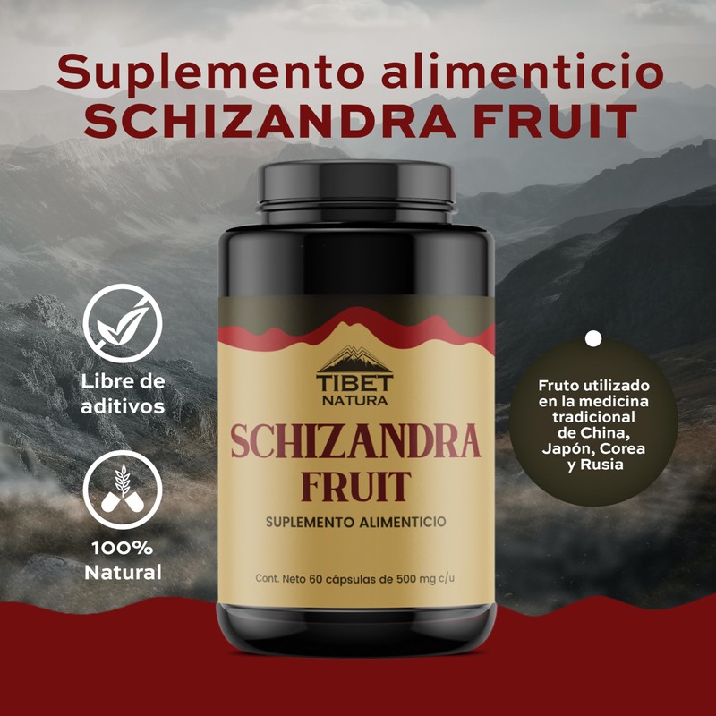 TIBET NATURA - Schizandra - 60 Cápsulas 500 mg c/u