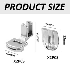 2 Pieces Of Sewing Shirring Feet, 2 Pieces Of Zipper Feet, Pleating Feet, Sewing Hemming Feet, Multifunctional Sewing Machine Accessories