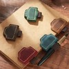 Rexinc Leather Bookmark with Pen Holder, Mark Reading Accessory for