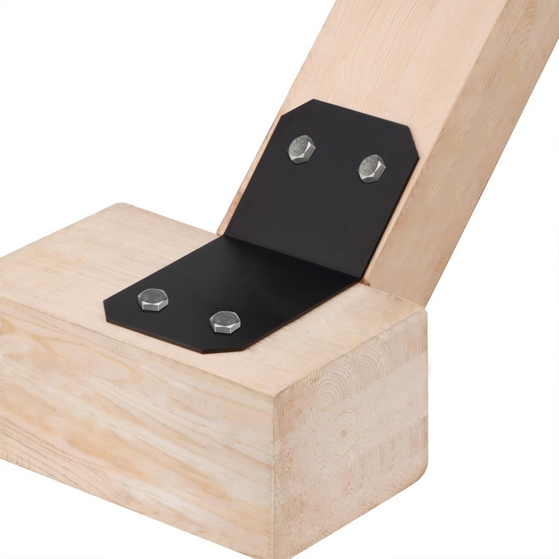 Fanmao 8-Pack 45 Degree Angle Brackets for 6x6 Nominal Posts,