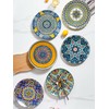 HENXFEN LEAD Dinner Plates Set of 6-10.5 Inch Large Ceramic