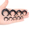 Longbeauty 18Pcs Acrylic Septum Pincher Tapers C Shape Buffalo Ear
