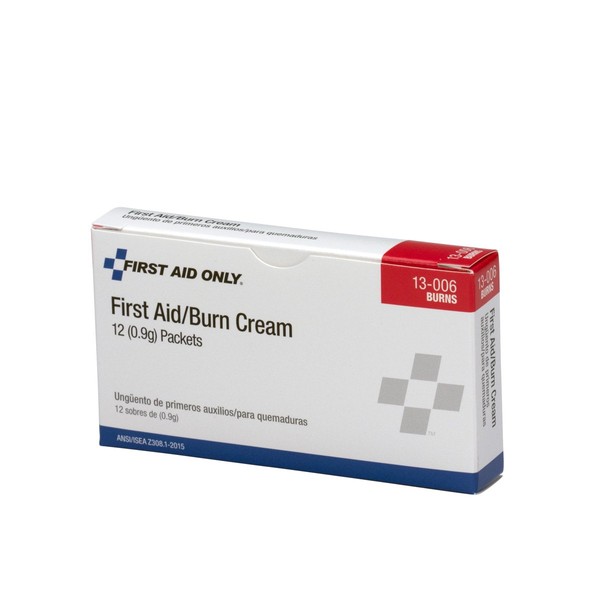 First Aid Only 13-006 First Aid/Burn Cream Packet (Box of 12)
