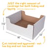 Hide & Scratch Cardboard Cat Scratcher Box & Bed -