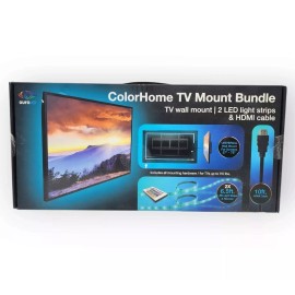 TZUMI Aura LED 65 in. TV Mount Combo 18-PC with Remote 2 LED Strips, HDMI Cable