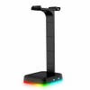 RGB Headphones Stand Dual USB Interface Headphone Holder Earphone Display