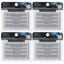 Ardell 1 Count Pack of 4 Black False Eyelash DIY Lash Clusters Lightweight Glam