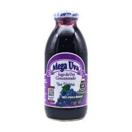 Mega Uva Jugo de Uva Concentrado, 100% Puro y Natural, Victoria, 630g Rinde 3.8 Lt