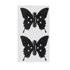 Esschert Design Black Metal Butterfly Hinges - Rounded Wings