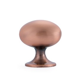 HARPOON Cabinet Hardware Knobs Round Furniture Mushroom Knob - 1.4 Inch 10 Pack Antique Copper
