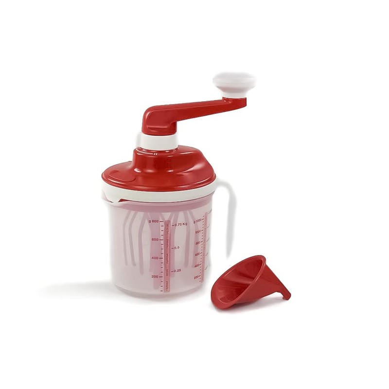 Tupperware Chef Easy Mixx Red and White Cream Egg White