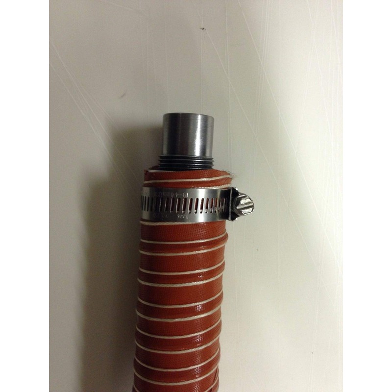 GenExhaust Universal Generator 1-1/2" Silicone Exhaust Extension 2 Foot Length