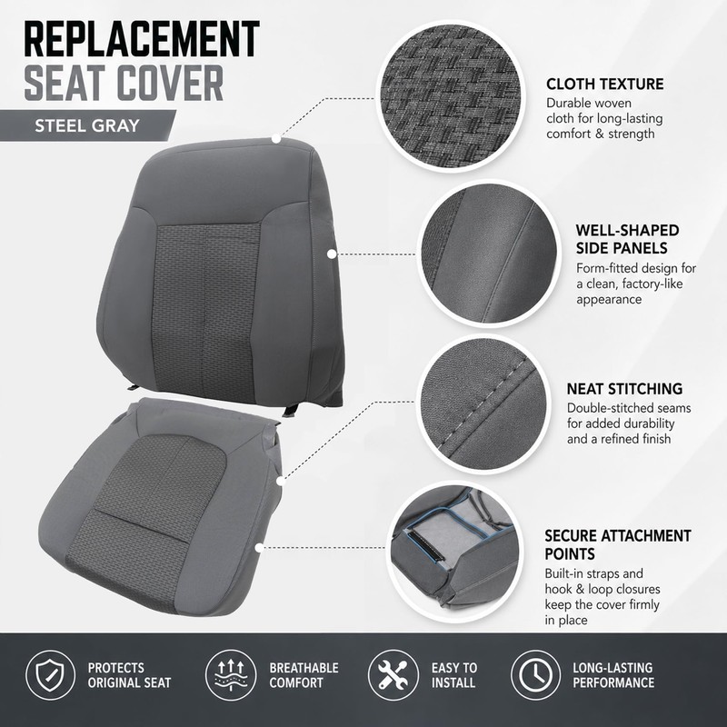 NLQR Front Driver & Passenger Bottom & Top Lean Back
