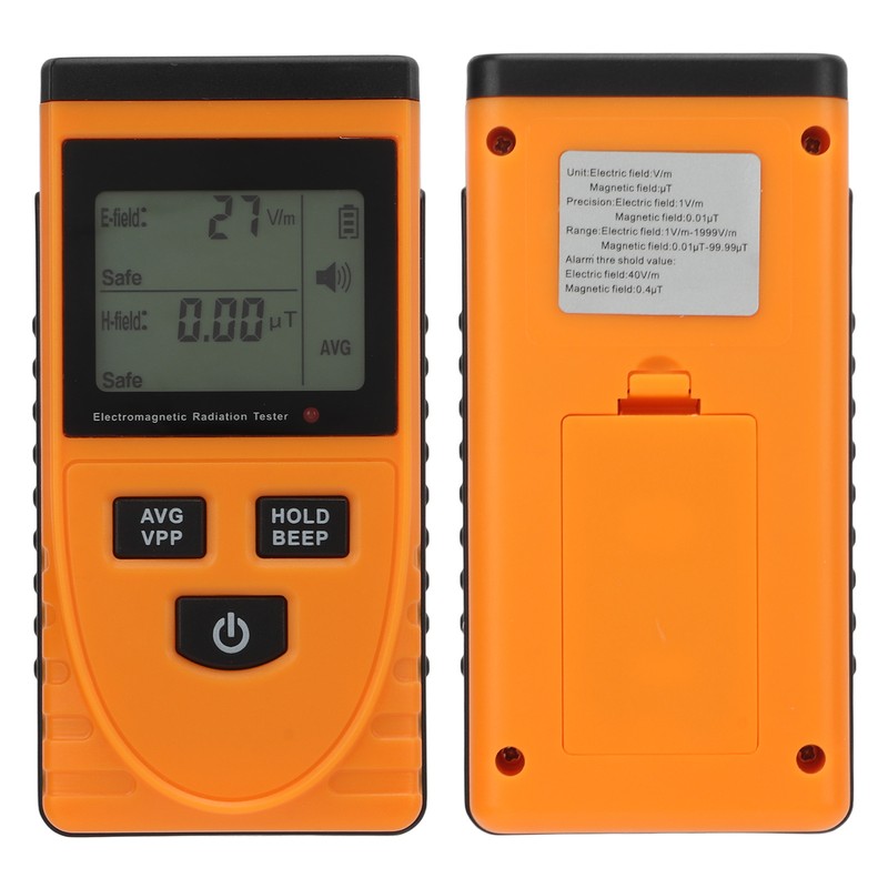Radiation Detector Accurate Alarm Function LCD Display Handheld Electromagnetic Radiation