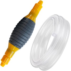 Gas Siphon Pump for Gasoline, Syphon Hand Pump with 4.9ft Siphon Hose, Portable Transfer Pump for Water, Fish Tank, Aquarium, Oil, Diesel