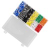 1000Pcs Wire Ferrules Terminals Kit Brass PP Ferrules Crimping Kits