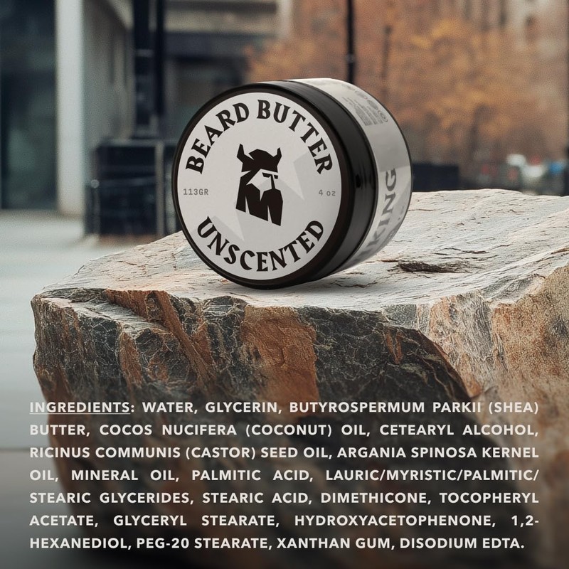 Striking Viking Unscented Beard Butter - 113 g Tin -