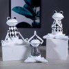 Meditation Frog Statue Resin Frog Sculpture Animal Yoga Statue for