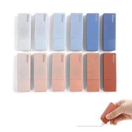 DIYJEP Pack of 12 Correction Rollers, White Out Correction Tape, Mini Colourful Quick Drying Correction Roller, Aesthetic Correction Mouse for Students, Office, Home, School (Gradient Blue Red)