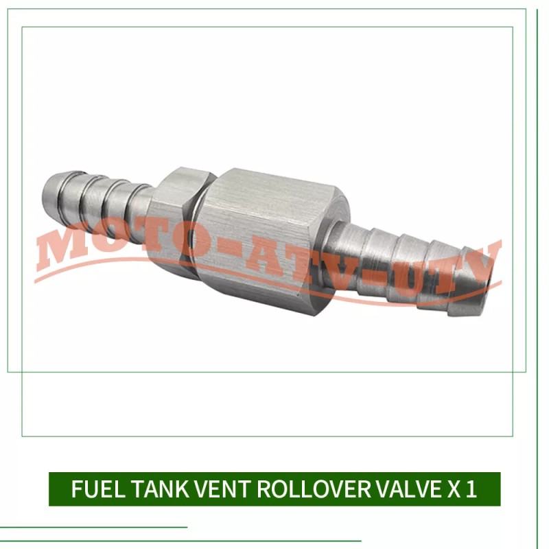 JINFANNIBI Stainless Steel Fuel Tank Breather Rollover Vent Valve fit