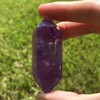 Amethyst Double Terminated Healing Crystal. Sahasrara Chakra Reiki Energy Meditation.