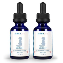 PranaPets PranaPets Adrenal Balance for Dogs with Cushing's | Naturally Relieves Symptoms of Cushing's Disease in Dogs | Licorice Free Herbal Formula for Dogs with Cushing's Disease - 2 Pack
