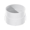 4" PVC Sewer Cleanout Adapter with Plug Pipe Fitting, PVC