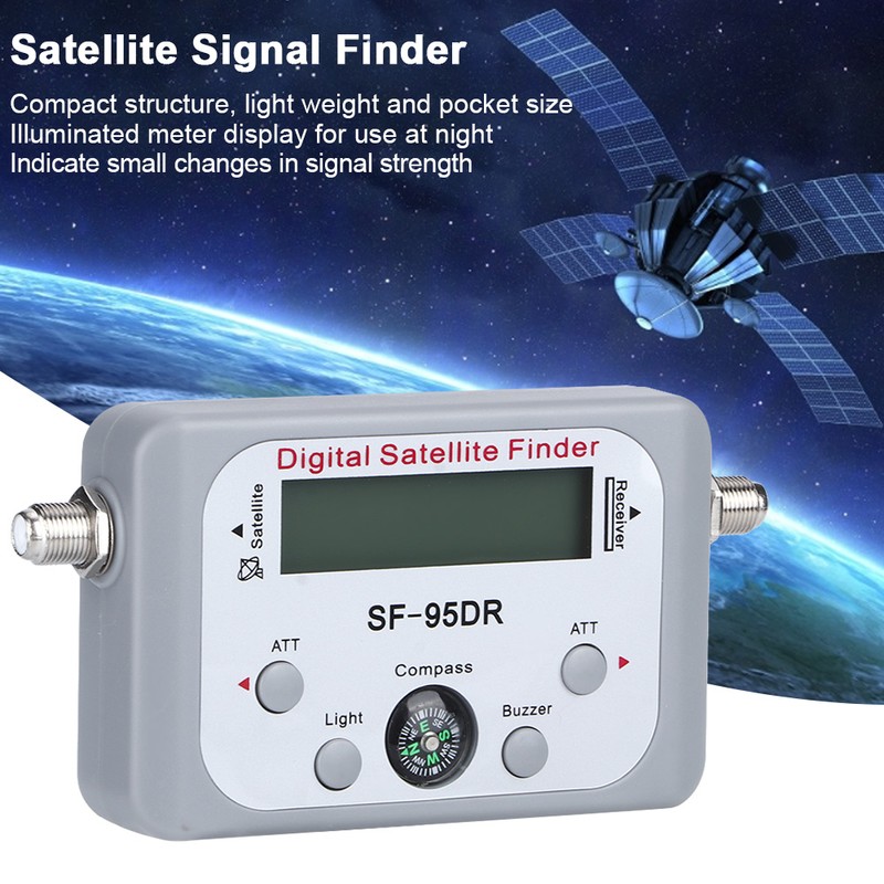 SF-95DR Digital Satellite Signal Meter Finder Instrument Equipment Support for