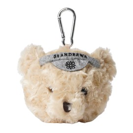 St Andrews 042-5984324 Continuous Classic Product Ball Pouch [Teddy Bear Series] (Carabiner Included) / Golf Bear, 040_Beige