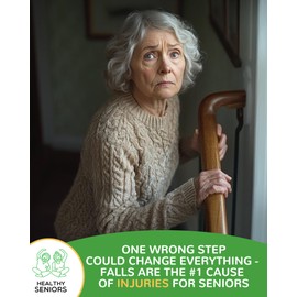 Healthy Seniors Indoor Stair Treads - Non-Slip 6" X 30" Clear Step Grips with Glow-in-The-Dark Stripes for Extra Elderly Support - Easy Peel 15-Pack Anti-Slip Strips for Wooden Stairs