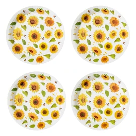 NOVIPEROW 7 Inch Disposable Plates, 50 Pcs Cute Paper Plates, Tableware Plates, Party Supply Plates For Birthday Party Baby Shower Wedding Party (Sunflower)