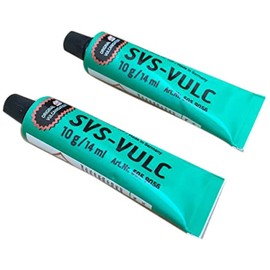 REMA Tip Top SVS-VULC Vulcanising Fluid 10g/14ml Tube Rubber Solution Pack of 2
