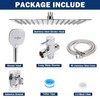 NearMoon Shower Head with Hose, High Pressure Stainless Steel Rain