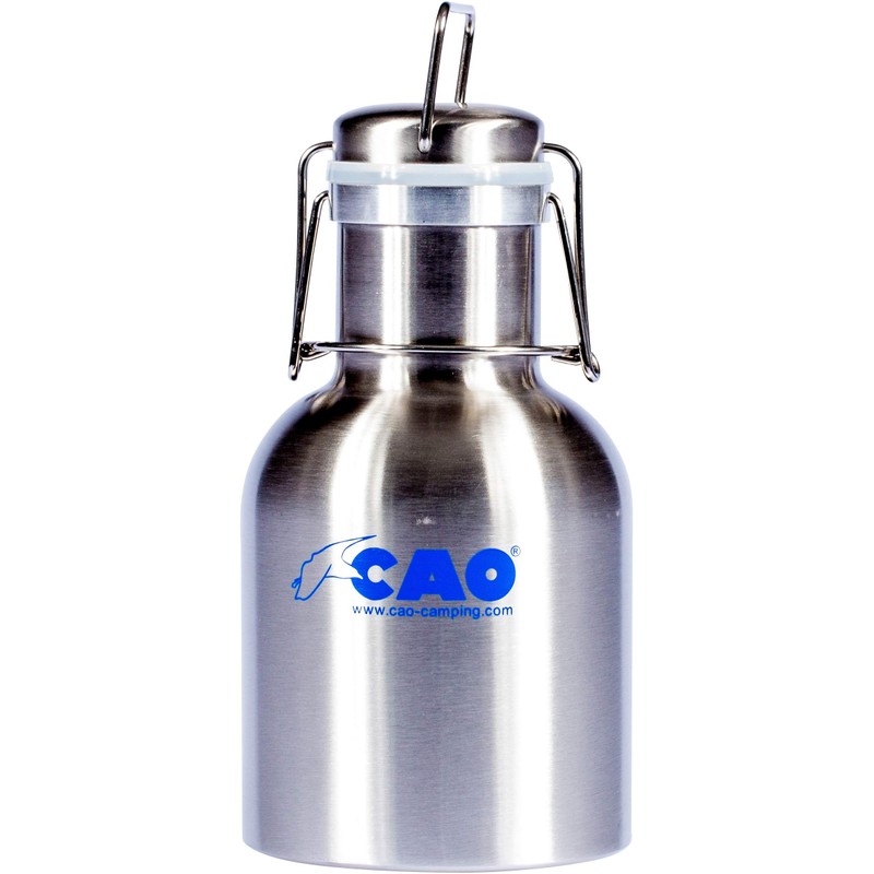 Cao 1 Liter Water Bottle Stainless Steel with Push Button