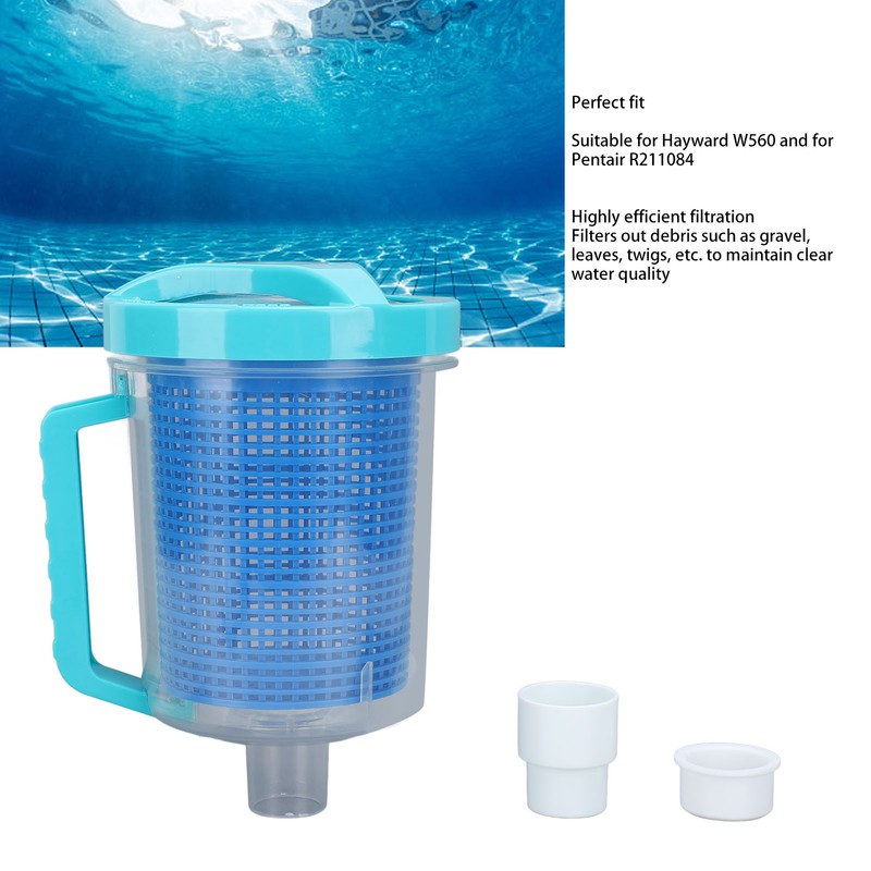 Inline Pool Leaf Canister Plastic Pool Cleaner Leaf Catcher Trap