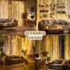 9.8x19.6Ft Curtain String Lights Plug in,600 Warm White LED Curtain