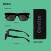 OPULIZE ERA Sunglasses - Brown Tinted Lens - Anti-reflective &