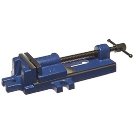 Yost Vises 3D 3.5 Inch General-Purpose Drill Press Vise with Stationary Base 3.5 Inch Jaw Width Heavy-Duty Utility Bench Vise Made of Structural Cast Steel Made in Taiwan