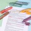 PATIKIL ピカピカ蛍光ペン3本セット スパークルマーカー にじまないネオンカラー ブックライティング 家庭用事務所用品 イエロー