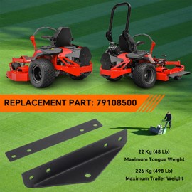 ustintec 79108500 Trailer Hitch Kit Compatible with Gravely ZT HD, Compact-PRO, PRO-Turn Z, PRO-Turn ZX, Ariens Zenith Models Pull The Rear Pull Spray, Fertilizer Spreader and Multi-Function Trailer