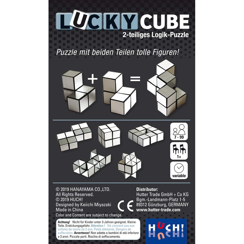 HUCH! 880666 Lucky Cube Logic Puzzle, Colourful