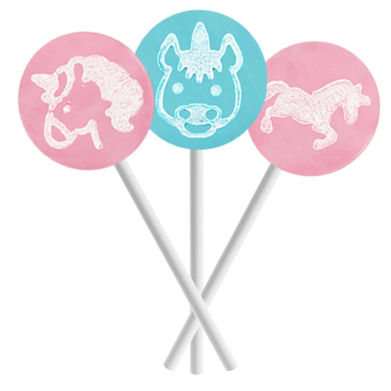 Fruidles Unicorn Tattoo Lollipop Suckers Candy, Great for Goody Party
