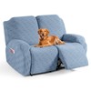TAOCOCO Recliner Loveseat Cover, Stretch Jacquard Reclining Loveseat Cover Furniture