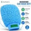 GreenThumb Co Microfibre Car Wash Mitt, Ultra Soft Scratch-Free Wash