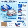 2-Pack Shark Pool Floats for Kids – Ride-On Inflatable Toys