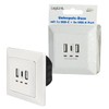 LogiLink PA0254 Flush-Mounted Socket with 2 x USB-A and 1