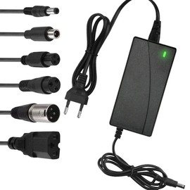 LUFEIS Chargers for Scooter, E Scooter Charger, Hoverboard Charging Cable, 42 V 2 A AC E Scooter Charging Cable with 6 Ports